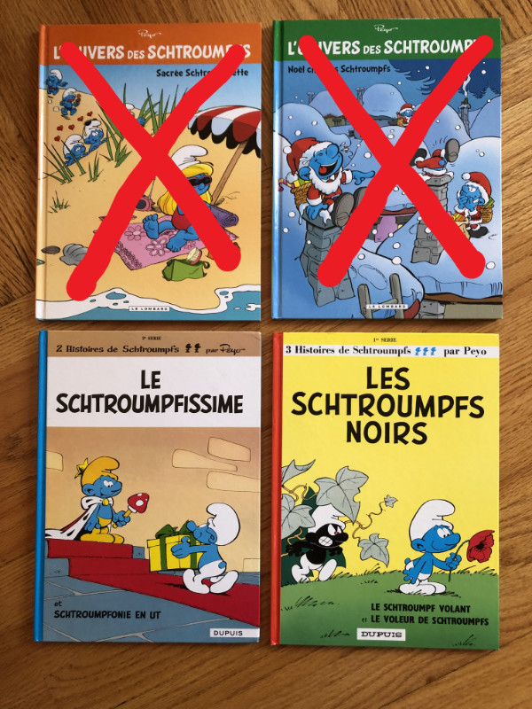 BANDES DESSINÉES *** LES SCHTROUMPFS **** (10$ chaque) dans Bandes dessinées  à Longueuil/Rive Sud