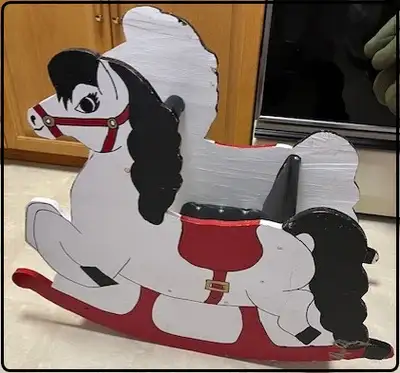 Wooden Rocking Horse $25, View more