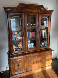 Solid wood China cabinet