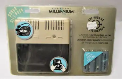 Millennium One Hour AA Rapidcharger & 4 Rechargeable Batteries, View more