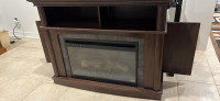 Wood Mantle Electric Firplace 