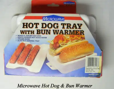 MICROWAVE HOT DOG TRAY /BUN WARMER,, View more