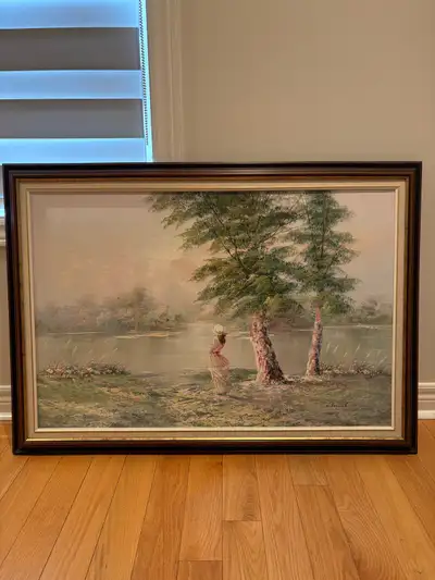 L. Lesnick Framed Landscape Painting, View more