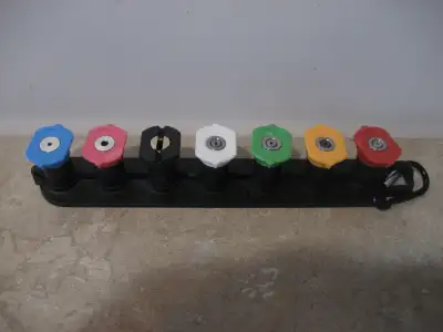 7 High Pressure, Washer Nozzles with 1/4" Connector, View more