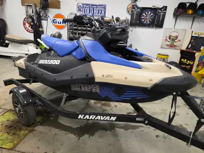 Get ready to make waves with this nearly new 2025 Sea-Doo Spark 3 Up Trixx, equipped with a sound sy...