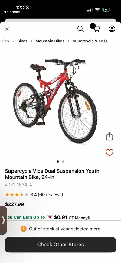 Supercycle Vice Dual Suspension Youth Mountain Bike, View more