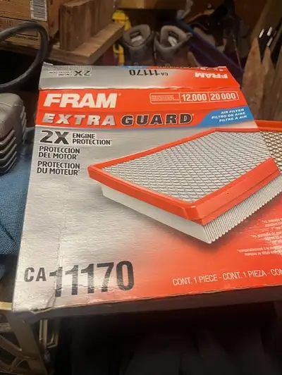 Fram 11170 air filter $10, View more