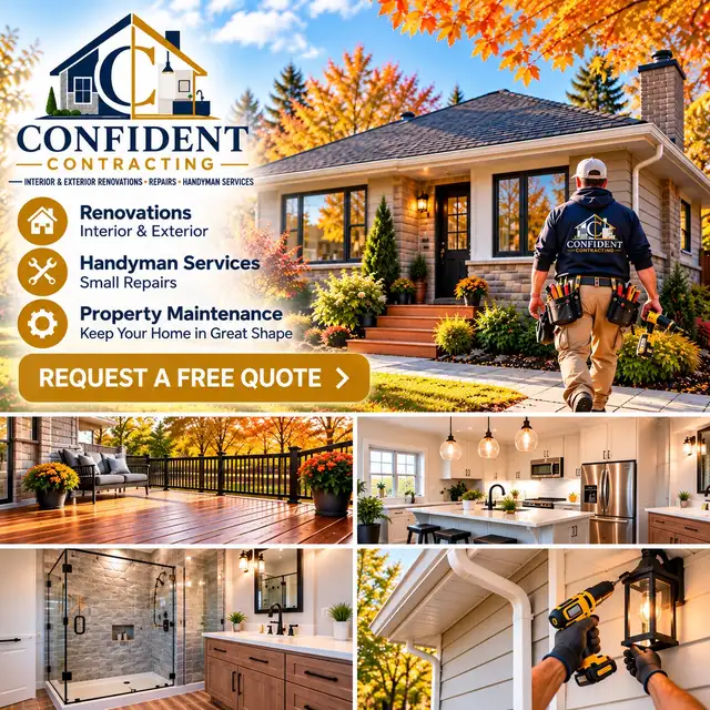 Renovations from Start to Finish — 0% to 100%.