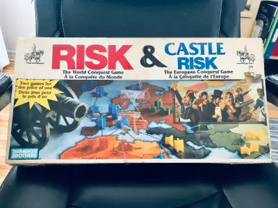 1991 RISK & CASTLE RISK Bilingual Board Game Parker Brother, View more