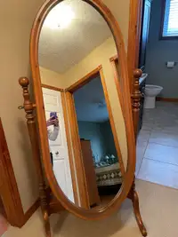  Pine Canadian Cheval Mirror  
