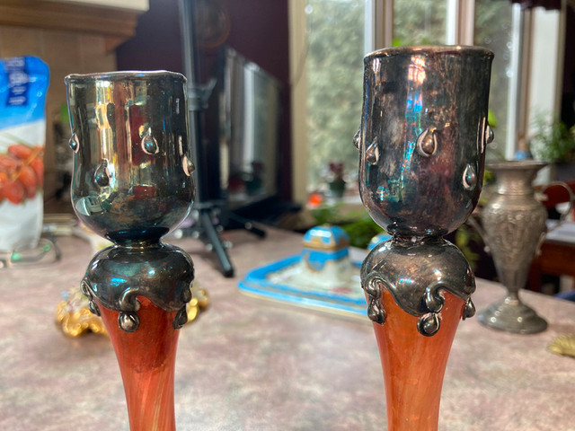 STERLING & ARTISANAL GLASS - GREAT PATINA - EXCELLENT CONDITION dans Art et objets de collection  à Longueuil/Rive Sud - Image 4