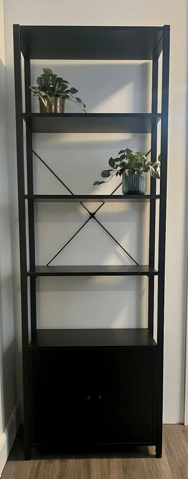5ft 10” Tall Black Shelf / Bookcase $80 - OBO in Bookcases & Shelving Units in Barrie - Image 2