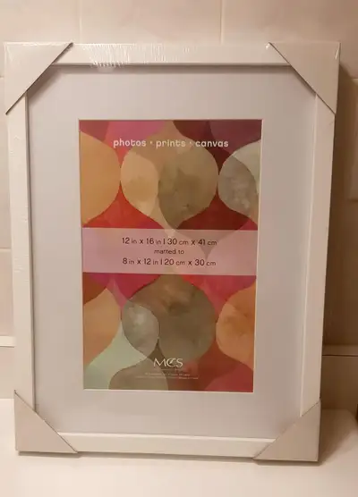 MCS Frame with Mat Opening, White 12 x 16 inch, View more