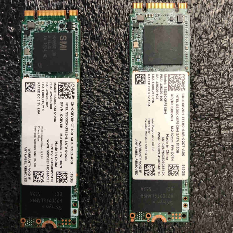 2 X Intel M.2 Sata 512GB SSD Drives | System Components | Calgary | Kijiji