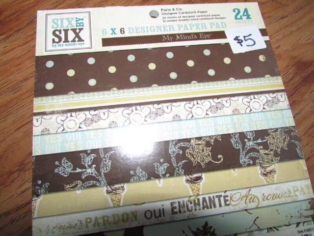 SALE! 6x6 cardstock paper pads for cardmaking, scrapbooking, etc in Hobbies & Crafts in City of Halifax - Image 3