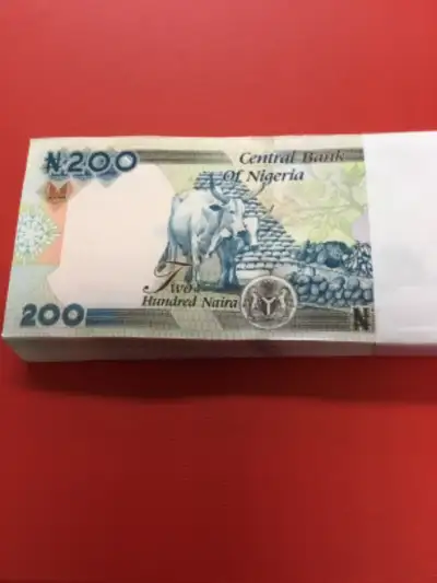 Brand New Bundle of 100 Notes of 200 Central Bank of Nigeria Naira $98 The Central Bank of Nigeria i...
