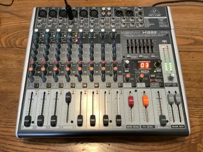 This is a Behringer XENYX X1222 USB mixer. It’s in great condition and works as it should. It has co...
