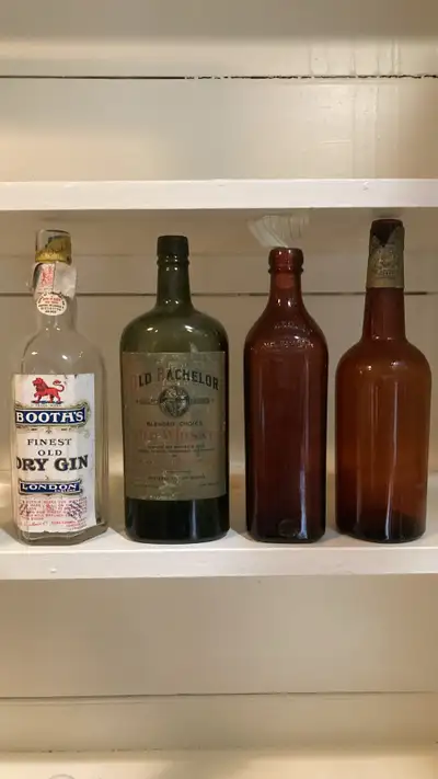 4 antique booze bottles 3 Ontario, View more