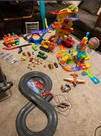 Huge set of toys, carpet/rug, nightstand, puzzles etc