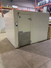 Walk in Cooler 9’11” x 8’10” x 7’6” high with refrigeration 
