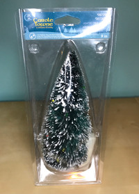 Carole Towne Lighted Bottle Brush Tree for a Christmas Village
