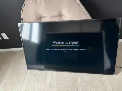 Model LC-55N6003U Was wall mounted in a room and had very little use. Includes feet, remote and powe...