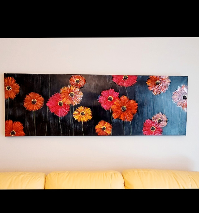 Large Floral Painting in Arts & Collectibles in Calgary