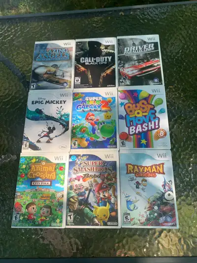 Lot de 9 jeux pour Nintendo Wii, View more