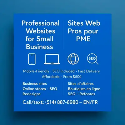 Site Web Pro à Petit Prix – Montréal | Affordable Web Design, View more