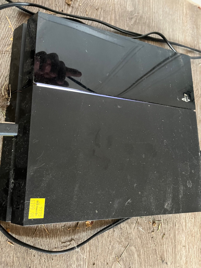 PS4 for sale, with cords and controller in Sony Playstation 4 in Hamilton
