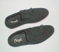 Floyd Mens Black Suede Slip On Driving Shoes Size 42 or US 9