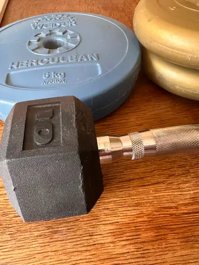 Dumbbell and Weight Plates Set, View more