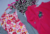 girl size 3T clothes pants, swimming suit, sweater