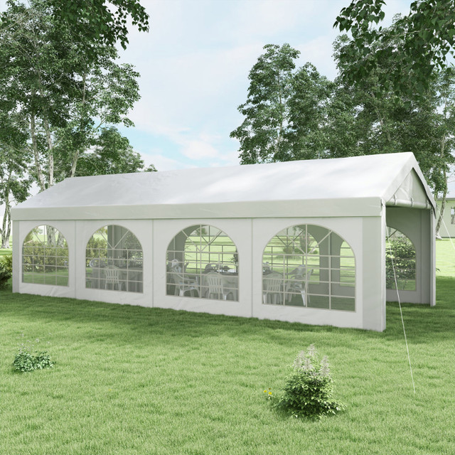 10' x 26' Party Tent Canopy Shelter, Portable Garage Carport wit in Outdoor Décor in Kawartha Lakes - Image 4