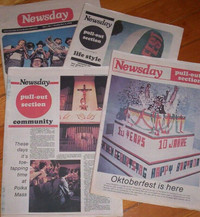 Kitchener Waterloo Newsday Newspaper 1st edition 1978 complete