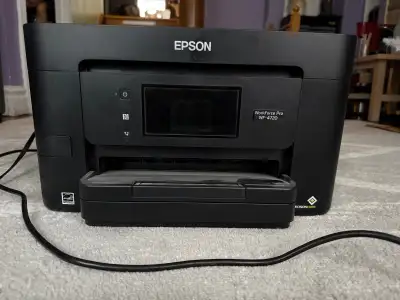 Epson Workforce printer with colour cartridge replacement, View more