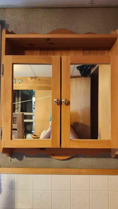 Pine medicine cabinet