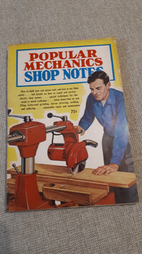 Magazine vintage Popular Mechanics Shop Notes outils (1957) (195