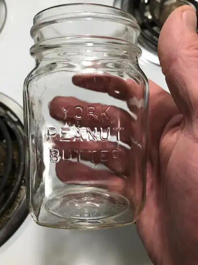 Vintage YORK PEANUT BUTTER Jar. , View more