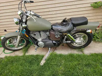 My project bike is for sale 2003 honda shadow spirit 1100cc is for sale. Took apart to paint, missin...