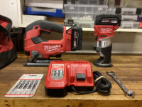 MILWAUKEE M18 FUEL BRUSHLESS JIGSAW and V. SPEED 1/4” ROUTER KIT