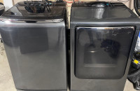 Used top load Samsung washer and dryer. (Read full ad)