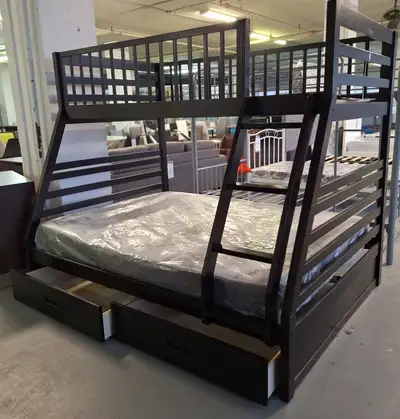 Lit Superposé B-117-W (Blanc m, Expresso , Gris ) !!!, View more