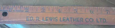 2 Old Yardsticks, J.F. Berner Hardware, Buffalo, NY, Lewiscraft, View more