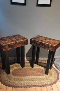 Side Tables Hand Hewn