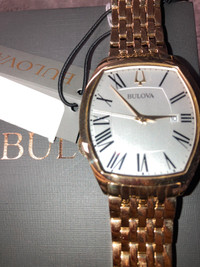 Bulova goldtone watch