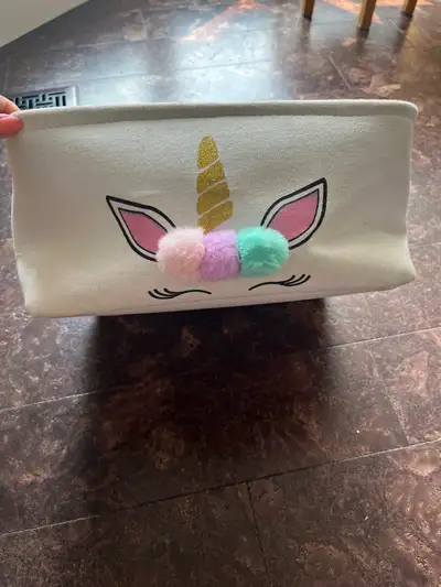 unicorn storage bin, View more