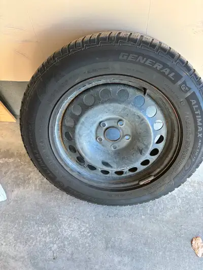 * $500.00: 2018 VW Tiguan General Altimac Arctic 12 R215 /65 R17 + Rims *$175.00: Muddy Buddy Mats f...