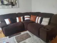Large Sectional Couch, Deep, Recliner, Chaise