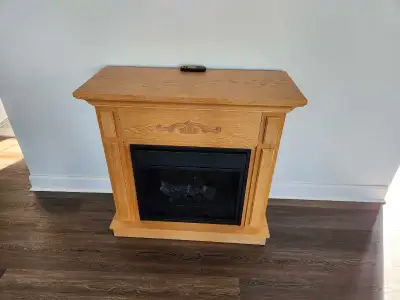 Electric fireplace, View more
